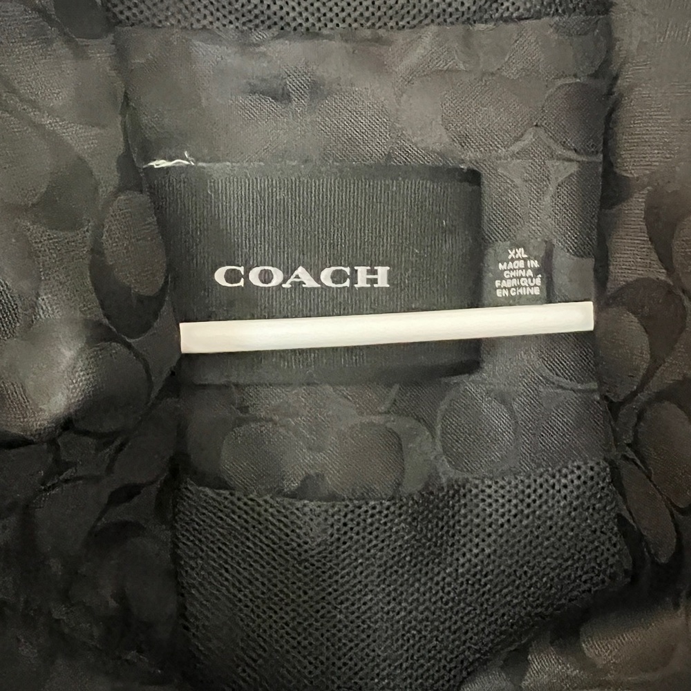 Coach Black Signature Print Windbreaker Jacket - Picture 5 of 7